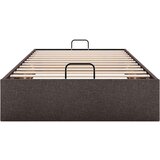 vidaXL Okvir za krevet bez madraca tamnosmeđi 90 x 190 cm od tkanine | shoptok.hr