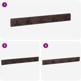  Vješalica Smeđa 60 x 7 x 8 cm Čvrsto drvo iz reciklaže | shoptok.hr