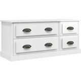 TV ormarić sjajni bijeli 100x35,5x45 cm od konstruiranog drva | shoptok.hr