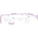  Transportna kolica 2 kom pravokutna 50 x 35 x 11,5 cm 250 kg | shoptok.hr