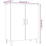  Komoda boja siva sonome 70x34x90 cm od konstruiranog drva | shoptok.hr