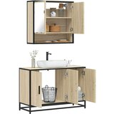 vidaXL 2-dijelni set kupaonskog namještaja boja hrasta sonome drveni | shoptok.hr