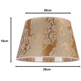  duolla - abažur za stonu lampu cone m E27 prečnik 28 cm zlatni | Eponuda.com