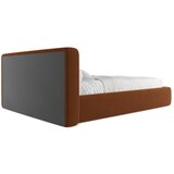 Makamii Tapecirani bračni krevet s prostorom za odlaganje s podnicom 140x200 cm boje terakote Kiana – | shoptok.hr
