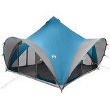 vidaXL Tipi šator s krovom Plava 6 osoba Poliester i čelik - Plava 400 x 400 x 320 cm | shoptok.hr