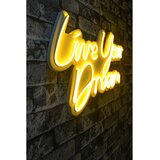 Wallity Zidna LED dekoracija Live Your Dream, 375 cm, IP67, 12V, Žuta Cene
