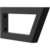  Nosači polica za umivaonik 2 kom crni trapezni čelični Crna 15 x 40 cm | shoptok.hr