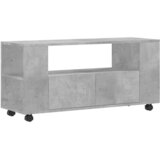 TV ormarić boja betona 102 x 34,5 x 43 cm od konstruiranog drva | shoptok.hr