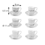 Tescoma myCOFFEE šalice za espresso 6 kom, Romance | shoptok.hr