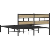 Metalni okvir kreveta bez madraca boja hrasta sonome 160x200 cm | shoptok.hr