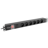 Lanberg POWER STRIP PDU RACK 19 (1U, 16A, 6X 230V PL, 2m) | shoptok.hr