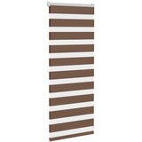 Zebra zavjesa smeđa 65x100 cm širina tkanine 60,9 cm poliester | Shoptok.si