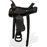 Western Sedlo, Uzda i Obujmica Prava Koža 13 " Crno | shoptok.hr