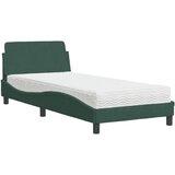 vidaXL Krevet s madracem tamnozeleni 90x190 cm baršunasti Cijene