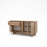 Marckeric Komoda v hrastovem dekorju v naravni barvi 146x76x45 cm Carpi – | Shoptok.si