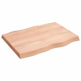 vidaXL Stolna ploča svjetlosmeđa 80 x 60 x 6 cm od obrađene hrastovine Cijene