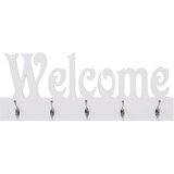  Zidna vješalica za kapute WELCOME bijela 74 x 29,5 cm | shoptok.hr