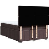vidaXL Krevet s oprugama i madracem tamnosmeđi 160x200 cm tkanina | shoptok.hr