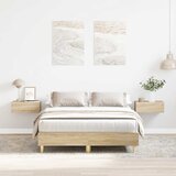 Maison Chic Posteljni okvir - Dvoposteljna postelja - Zakonska postelja brez vzmetnice sonoma hrast 135x190 cm-J12413, (21770468) | Shoptok.si
