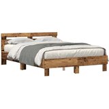  Leseni okvir za posteljo Stari les Trdni predelan les 140 x 200 cm, (5000128543) | Shoptok.si