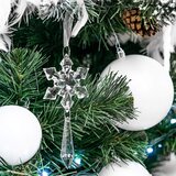  Set Kuglica za Božićno Drvce Bijele Boje 10 cm, 6 komada | shoptok.hr