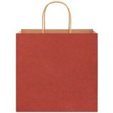  Papirnate vrećice 250 kom s ručkama crvene 26x17x25 cm Slike