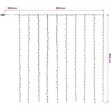  Svjetlosne zavjese 300 LED lampica Topla bijela 300 x 300 cm | shoptok.hr