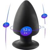 SilexD S - fleksibilni analni dildo - 9 cm (crni) | shoptok.hr