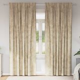  Baršunaste zavjese sa zavjesama 2 pcs Krema 245 x 140 cm Baršun | Eponuda.ba