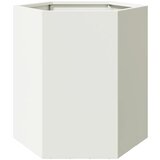Maison Chic Vrtno korito - Greda - Cvetlični Lonec bela 46x40x45 cm jeklo, (21788849) Cene