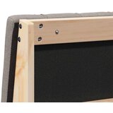 vidaXL Tapecirano vzglavje Taupe 135 cm Masivno borovo les | Shoptok.si