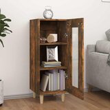  Komoda boja dimljenog hrasta 34,5x34x90 cm konstruirano drvo | shoptok.hr