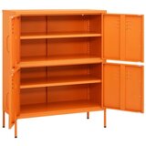 vidaXL Ormarić za pohranu narančasti 80 x 35 x 101,5 cm čelični | shoptok.hr