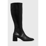 Vagabond Shoemakers Usnjeni elegantni škornji Stina ženski, črna barva,