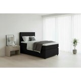 MID.YOU BOXSPRING POSTELJA 90 cm x 200 cm , tekstil, leseni material barve grafita Cene