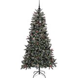 vidaXL Umestno božično drevo med 300 LED Zelena 114 x 114 x 210 cm | Shoptok.si