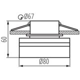 Kanlux 29237 - Ugradno svetlo GOVIK GU10/10W crno | Eponuda.com