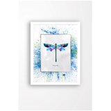 Tablo Center zidna slika na platnu s bijelim okvirom Dragonfly, 29 x 24 cm | shoptok.hr
