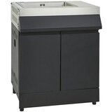 KINGSTONE Modul roštilj-kuhinje sa sudoperom The Quad (73,5 x 55,5 x 91,5 cm, Crna, srebrna) | shoptok.hr