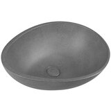 Sapho Temno siv betonski umivalnik 53x39 cm Punc – Cene
