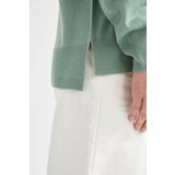 Defacto Relax Fit Crew Neck Cashmere Textured Extra Soft Sweater | Shoptok.si