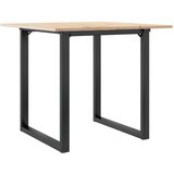  Blagovaonski stol O-oblika 80x80x75 cm od borovine i čelik | shoptok.hr