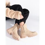 Sergio Leone Beige women's insulated ankle boots Cijene