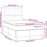  Krevet box spring s madracem krem 120 x 190 cm od tkanine | shoptok.hr