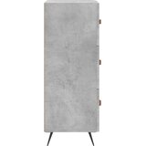  Komoda siva boja betona 34,5x34x90 cm od konstruiranog drva | shoptok.hr