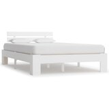 Maison Chic Posteljni okvir - Dvoposteljna postelja - Zakonska postelja bel iz trdne borovine 120x200 cm-J9990, (21765820) | Shoptok.si