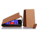 Cadorabo Ohišje, združljivo z Nokia Lumia 925 v sedlo rjave barve - Zaščitni ovitek v obliki flipa iz teksturiranega umetnega usnja, (20558804) | Shoptok.si