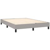  Box spring s madracem svjetlosivi 140x200 cm od tkanine | shoptok.hr