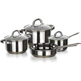 Banquet set od 3 šerpe sa poklopcima + duboki tiganj cuisino, inox | ePonuda.com