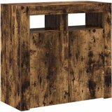  Komoda s LED svjetlima boja dimljenog hrasta 80 x 35 x 75 cm | shoptok.hr